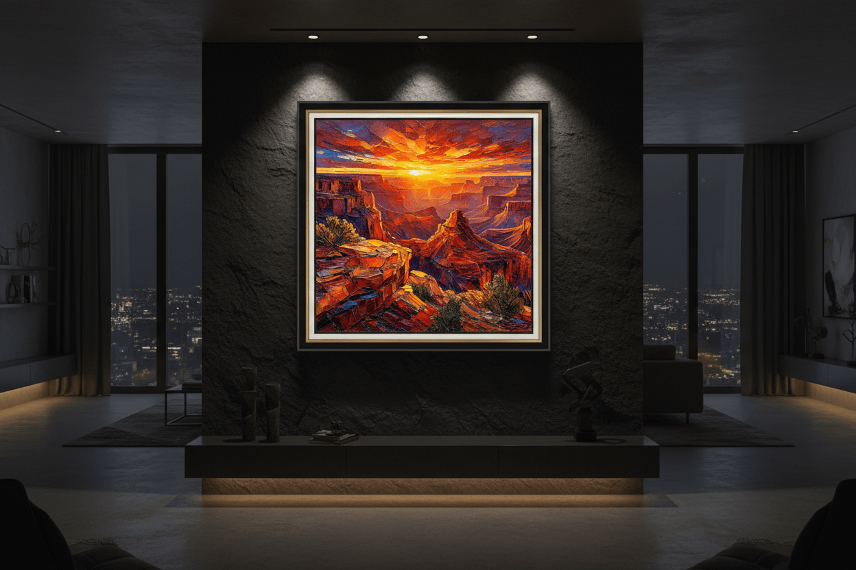 Canyon of Eternal Emberlight - The One Stop Ultra HD Digital Art & Print Shop