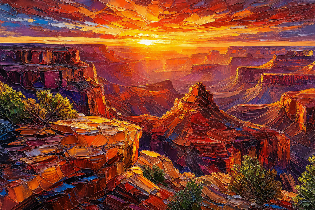 Canyon of Eternal Emberlight - The One Stop Ultra HD Digital Art & Print Shop