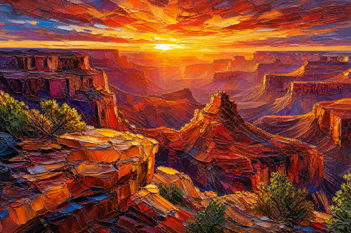 Canyon of Eternal Emberlight - The One Stop Ultra HD Digital Art & Print Shop