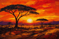 Embers of the Endless Savannah - The One Stop Ultra HD Digital Art & Print Shop