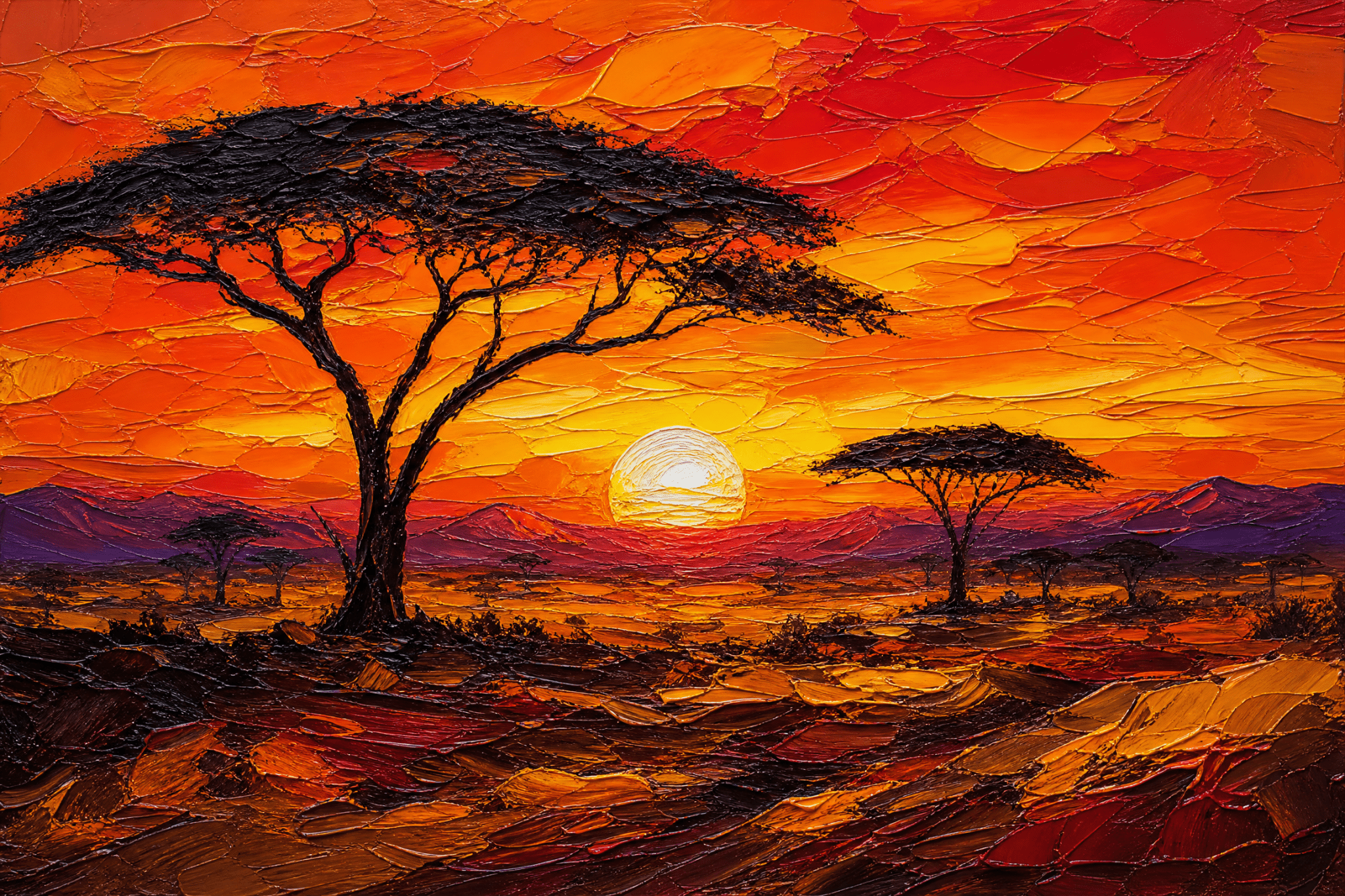 Embers of the Endless Savannah - The One Stop Ultra HD Digital Art & Print Shop