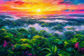 Emerald Canopy at Sunrise - The One Stop Ultra HD Digital Art & Print Shop
