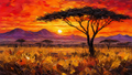 Golden Ember Serenade - The One Stop Ultra HD Digital Art & Print Shop