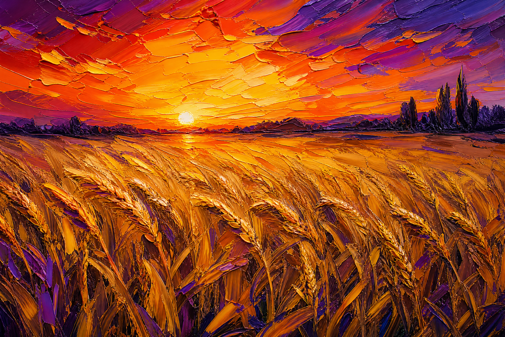 Golden Harvest at Twilight - The One Stop Ultra HD Digital Art & Print Shop