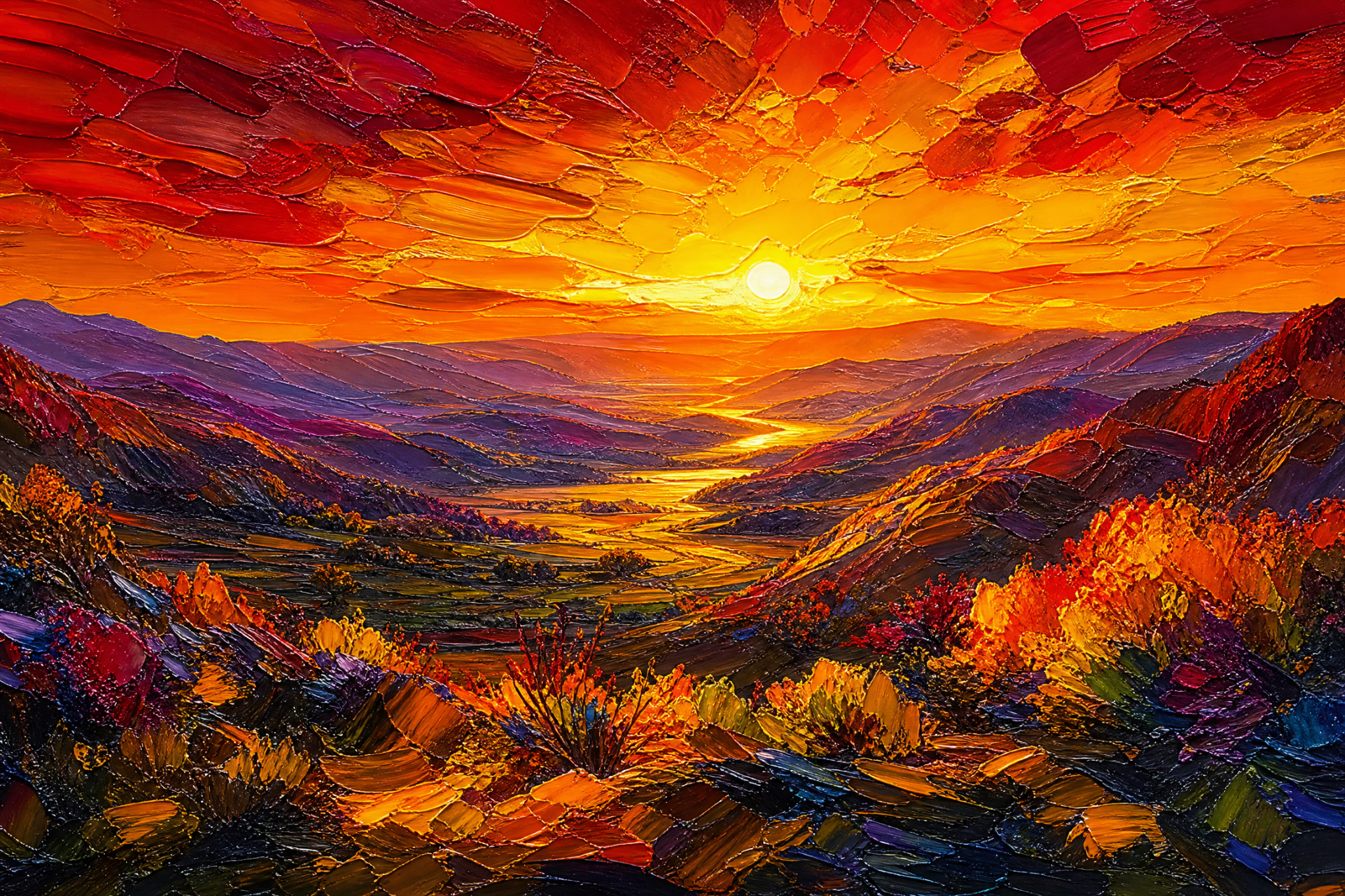 Molten Skies, Endless Horizons - The One Stop Ultra HD Digital Art & Print Shop