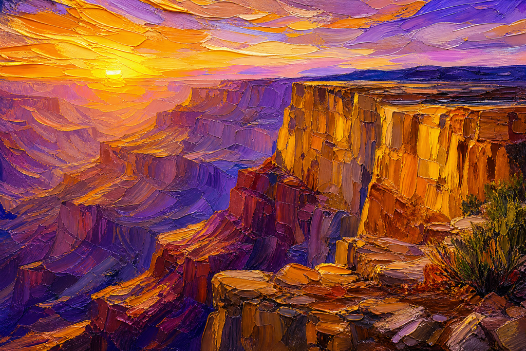 Sunfire Majesty: Canyon of Golden Light - The One Stop Ultra HD Digital Art & Print Shop