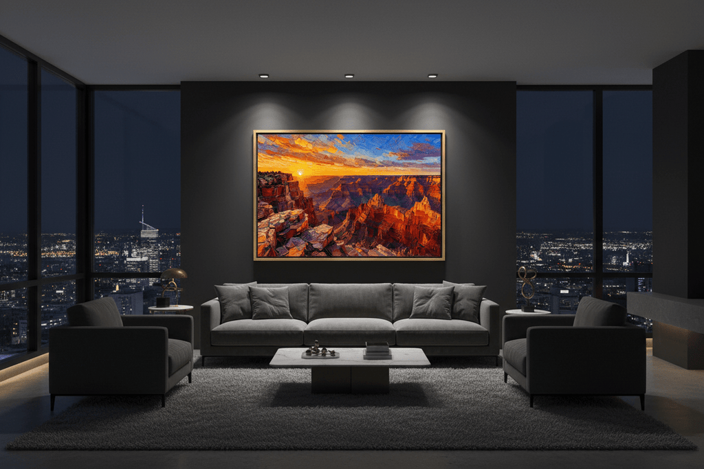 Sunfire Over the Timeless Canyon - The One Stop Ultra HD Digital Art & Print Shop