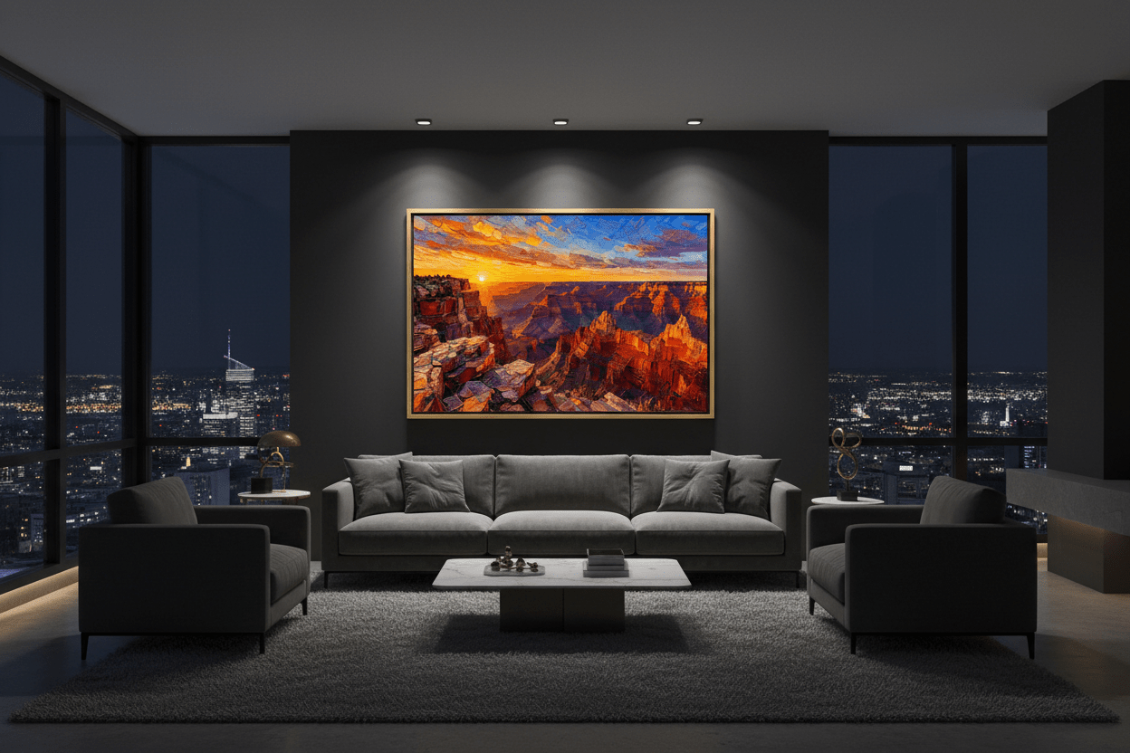 Sunfire Over the Timeless Canyon - The One Stop Ultra HD Digital Art & Print Shop
