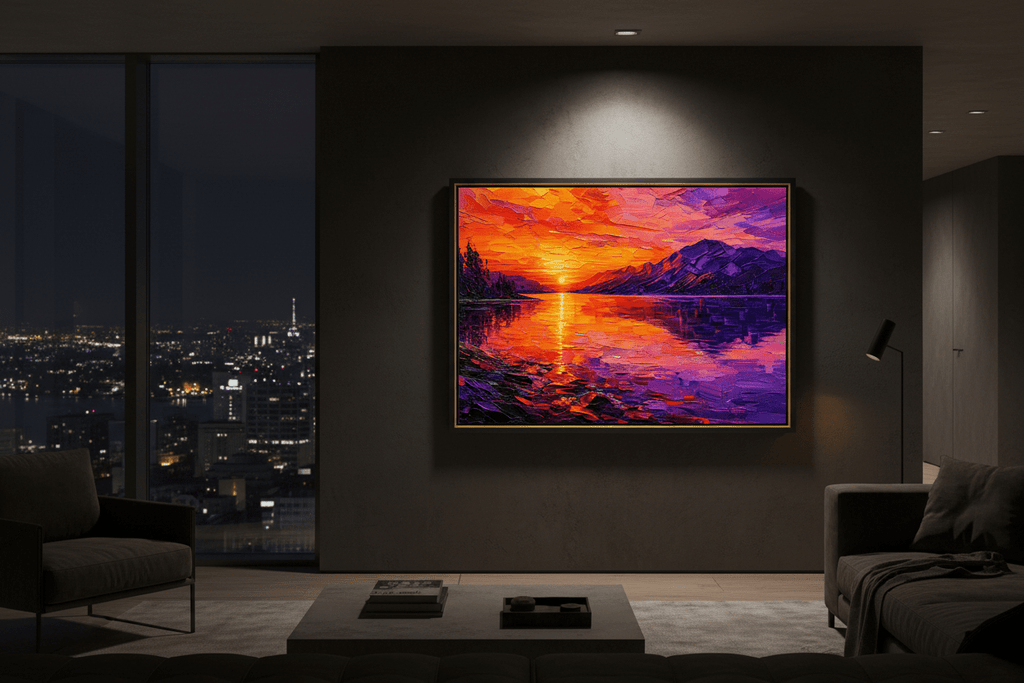 Violet Horizon: Symphony of the Setting Sun - The One Stop Ultra HD Digital Art & Print Shop
